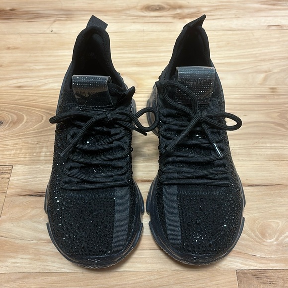 Steve Madden Maxima Black Rhinestones - Picture 3 of 11